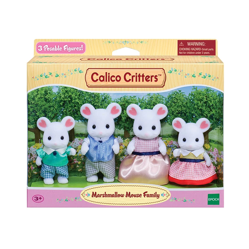Calico Critters Figures Marshmallow Mouse Family Calico Critters Figures Marshmallow Mouse Family