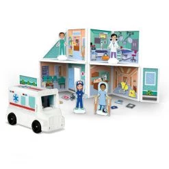 Melissa And Doug Magnetivity Magnetic Building Play Set - Hospital Pretend Play