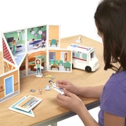 Melissa And Doug Magnetivity Magnetic Building Play Set - Hospital Pretend Play