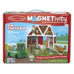 Melissa And Doug Pretend Play Magnetivity Magnetic Building Play Set - On The Farm
