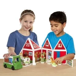 Melissa And Doug Pretend Play Magnetivity Magnetic Building Play Set - On The Farm