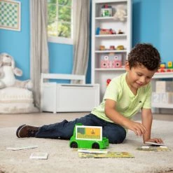 Melissa And Doug Magnetivity Magnetic Building Play Set - Safari Rescue Truck Pretend Play