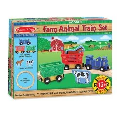 Melissa And Doug Farm Animal Train Set