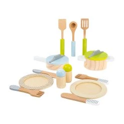 Small Foot Crockery & Cookware Set Pretend Play