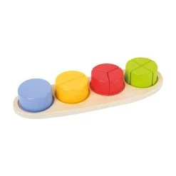Small Foot Educational Fraction Circles Shape-fitting Puzzle