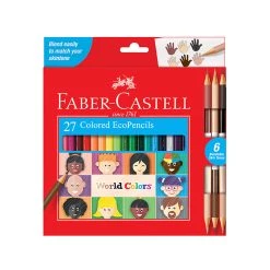 Faber Castell Arts And Crafts World Colors - 27 Colored EcoPencils