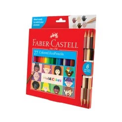 Faber Castell Arts And Crafts World Colors - 27 Colored EcoPencils