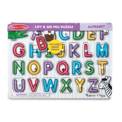 Melissa And Doug Puzzles See-Inside Alphabet Peg Puzzle - 26 Pieces