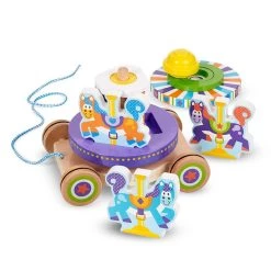 Melissa And Doug First Play Carousel Pull Toy