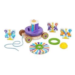 Melissa And Doug First Play Carousel Pull Toy