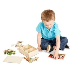 Melissa And Doug Farm Animals Jigsaw Puzzles In A Box