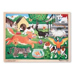 Melissa And Doug Pets Wooden Jigsaw Puzzle - 24 Pieces