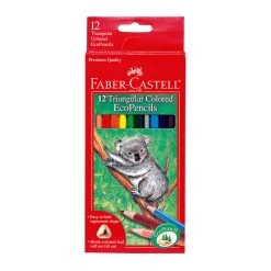 Faber Castell 12 Triangular Colored EcoPencils