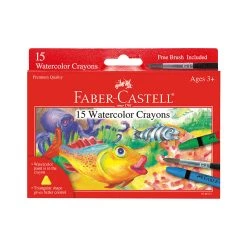 Faber Castell 15 Watercolor Crayons 5-7 Years