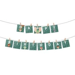 Babai 3-4 Years Birthday Flags "Animals"