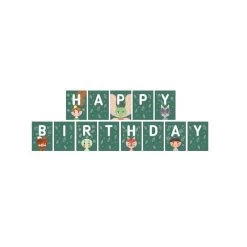 Babai 3-4 Years Birthday Flags