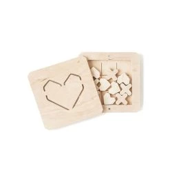 Babai Wooden Tic-Tac-Toe