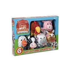 Melissa And Doug Barn Buddies Hand Puppets (6 Pc)