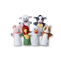 Melissa And Doug Barn Buddies Hand Puppets (6 Pc)