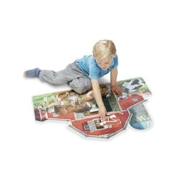Melissa And Doug Busy Barn Yard Shaped Floor Puzzle - 32 Pieces Puzzles