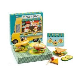 Djeco Emile And Olive Food Truck Pretend Play