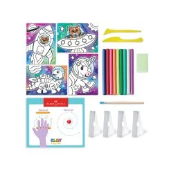 Faber Castell 5-7 Years Do Art Coloring With Clay Space Pets