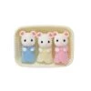 Calico Critters Figures Marshmallow Mouse Triplets