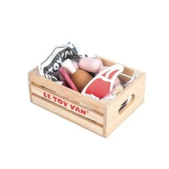 Le Toy Van Market Meat Crate Pretend Play