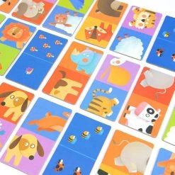 Mideer Domino Puzzle Zoo Pals Matching Game And Domino Set