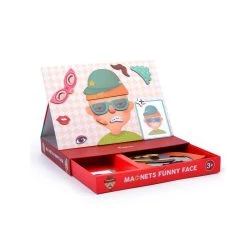 Mideer Magnets Activity Set: 56-piece Funny Faces Matching And Creating Set Puzzles