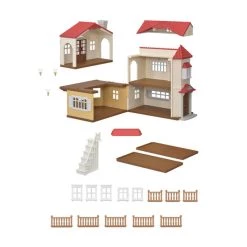 Calico Critters Red Roof Country Home Figures