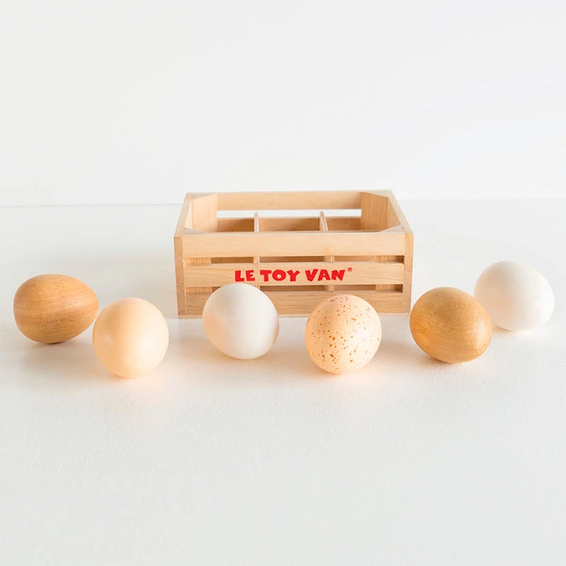 Le Toy Van Farm Eggs Half Dozen Crate Pretend Play Le Toy Van Farm Eggs Half Dozen Crate Pretend Play
