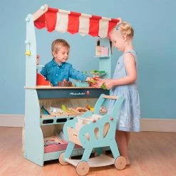 Le Toy Van Pretend Play Wooden Shop & Cafe