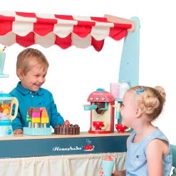 Le Toy Van Pretend Play Wooden Shop & Cafe
