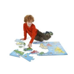 Melissa And Doug Puzzles World Map Floor Puzzle - 33 Pieces